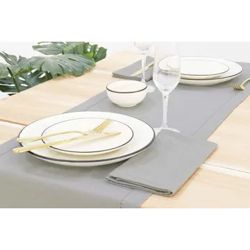 PurpleEssences Stylish 100% Cotton Dinner Napkins Set