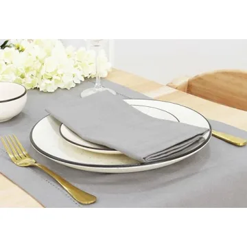 PurpleEssences Stylish 100% Cotton Dinner Napkins Set