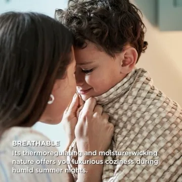 Bamboo Cooling Waffle Blanket for Hot Sleepers - King Size