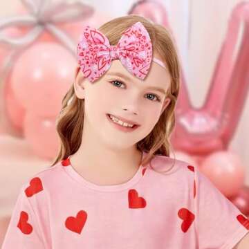 Adorable Lanmerry Valentine's Day Baby Bow Headbands