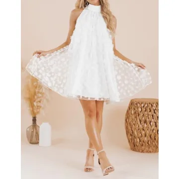 VIMPUNEC Women's Summer Wedding Guest A-line Dress