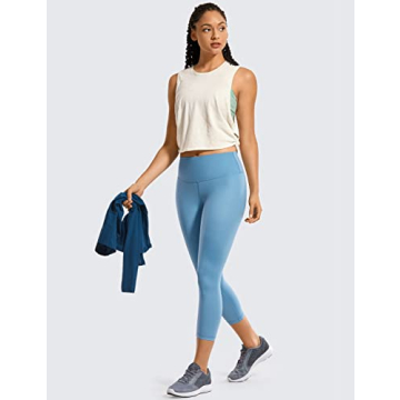 Stylish CRZ YOGA Sleeveless Cotton Crop Tank Top