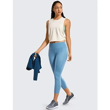 Stylish CRZ YOGA Sleeveless Cotton Crop Tank Top