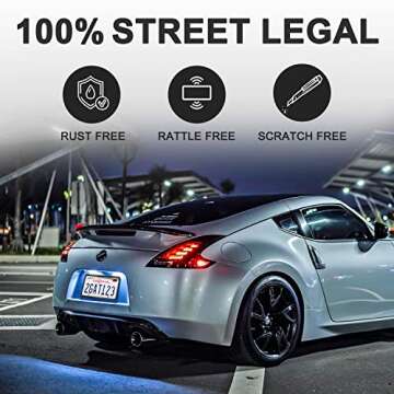 License Plate Frame, Leadstar 1 Pack Black TPU Car License Plate Cover, Universal US Car License Plate Bracket Holder. Rust-Proof, Rattle-Proof, Weather-Proof with Drainage Holes Car Accessories