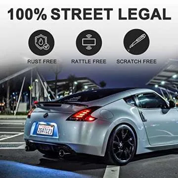 License Plate Frame, Leadstar 1 Pack Black TPU Car License Plate Cover, Universal US Car License Plate Bracket Holder. Rust-Proof, Rattle-Proof, Weather-Proof with Drainage Holes Car Accessories