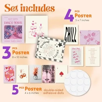 Cute Preppy Room Decor Posters for Stylish Aesthetics