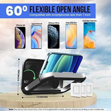 Spread Pixie Dust Shower Phone Case Holder Waterproof Upgraded Phone Shower Holder Wall Mount Bathroom TV Shower Gadget Shower Accessory Phone Mount iPhone Shower TV (Pure Black)