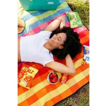 High Protein, High Fiber Stuffed Snacks - Gluten Free, Vegan, Non-GMO, Low Glycemic, Plant Based - Zero Added Sugar - Healthy Snacks for Adults and Kids - Rivalz Snacks - 15 Count - 1oz Bags (Variety Pack)