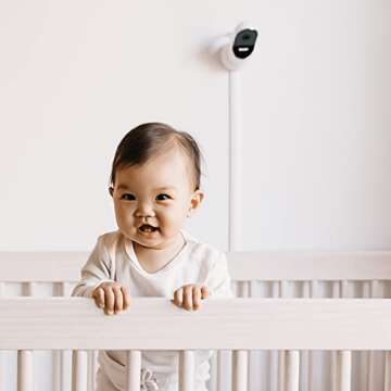 Owlet Cam Smart Video Baby Monitor with Video Camera and Audio - Secure WiFi, 1080p Night Vision, Customize Cry, Sound and Motion Alerts, 2-Way Audio, Mounting kit