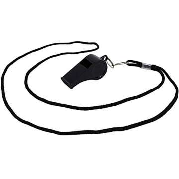 MistWorks Whistle, Whistles with Attached Lanyard, Loud Crisp Sound Perfect for Coaches, Referees, S...
