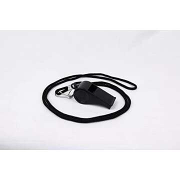 MistWorks Whistle, Whistles with Attached Lanyard, Loud Crisp Sound Perfect for Coaches, Referees, Sports, School, Outdoors. 12pcs