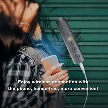 Bluetooth Receiver,Oliomp Bluetooth Adapter,Portable Wireless Bluetooth Aux Headphones Adapter with Clips Design, Hands-Free Audio Car Kits with 3.5mm Jack Stereo Output