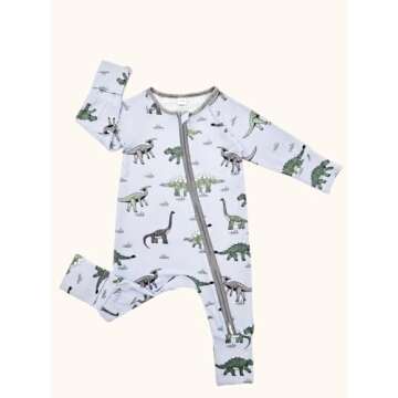 Bow Dream Baby Girl Romper Jumpsuit Bamboo Rayon Baby Clothes Boys & 2 Way Zipper Outfit Baby Clothes for Girls