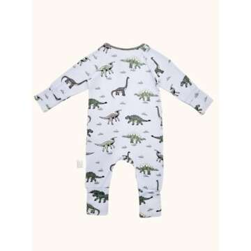 Bow Dream Baby Girl Romper Jumpsuit Bamboo Rayon Baby Clothes Boys & 2 Way Zipper Outfit Baby Clothes for Girls