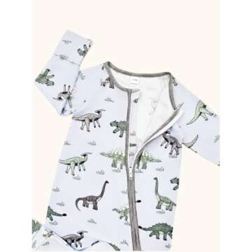 Bow Dream Baby Girl Romper Jumpsuit Bamboo Rayon Baby Clothes Boys & 2 Way Zipper Outfit Baby Clothes for Girls