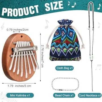 Mini Kalimba & Steel Rain Drum Set for Beginners