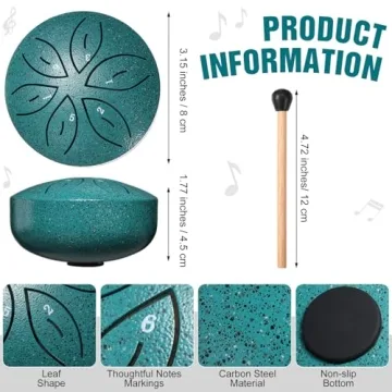 Mini Kalimba & Steel Rain Drum Set for Beginners