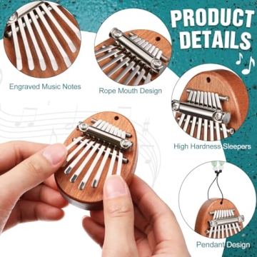 Mini Kalimba & Steel Rain Drum Set for Beginners