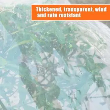 8x10 FT Clear Waterproof Tarp - Heavy Duty Outdoor Cover