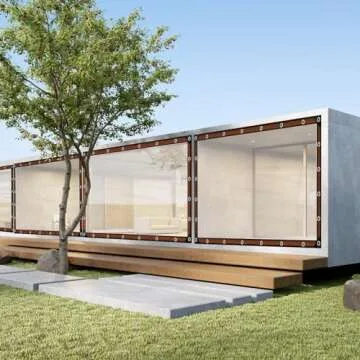 8x10 FT Clear Waterproof Tarp - Heavy Duty Outdoor Cover