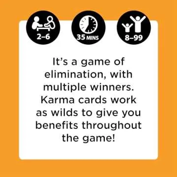 KARMA Card Games – Kids Games, Family Games Night, Card Games for Kids, Multi-Player, Screen Free, Travel Games, Playing Cards, What Goes Around, Comes Around, Ages 8+