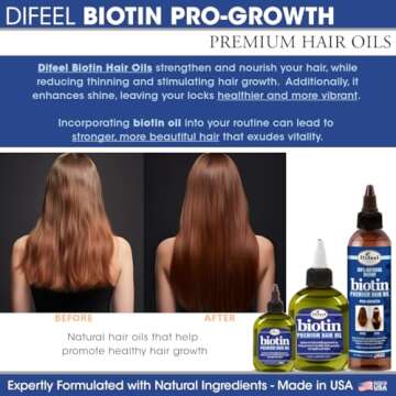 Difeel Premium Biotin Hair Oil 7.1 oz.