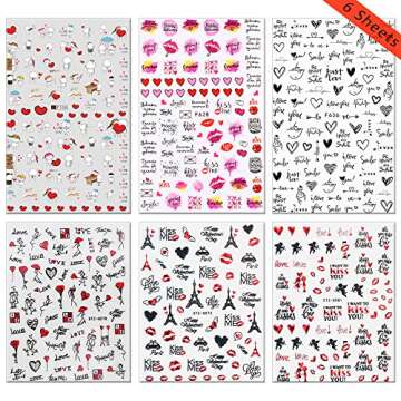 Cartoon Nail Art Sticker Decals - 3D Designs for Creative Nail Art Decoration