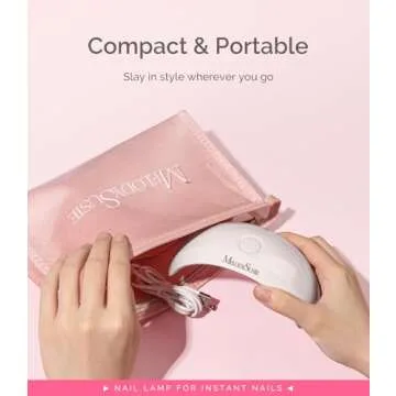 MelodySusie UV LED Nail Lamp for Gel Nails - Portable & Mini