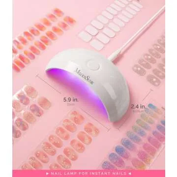 MelodySusie UV LED Nail Lamp for Gel Nails - Portable & Mini