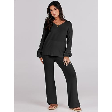 Shop ANRABESS Women 2 Piece Sweater Lounge Set Online