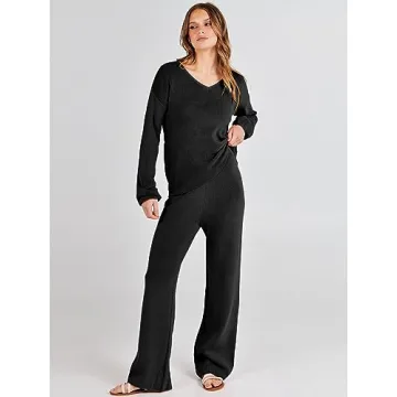 Shop ANRABESS Women 2 Piece Sweater Lounge Set Online