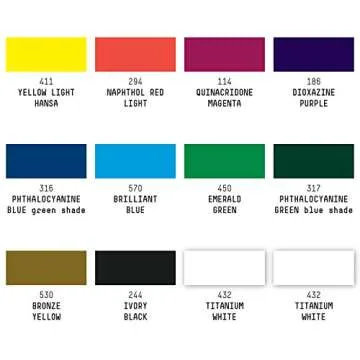 Liquitex Professional Heavy Body Acrylic Paint Set 12 Colors