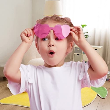 Pink Heart Sunglasses Bulk Pack for Women and Kids