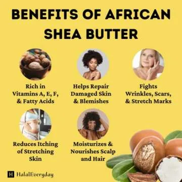 Raw Unrefined Shea Butter from Ghana in 32 oz Jar