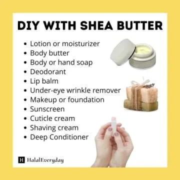 Raw Unrefined Shea Butter from Ghana in 32 oz Jar