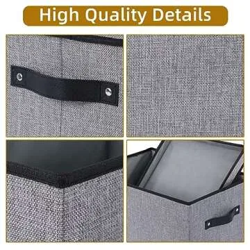 YheenLf Fabric Storage Boxes – Stylish Linen Organizers