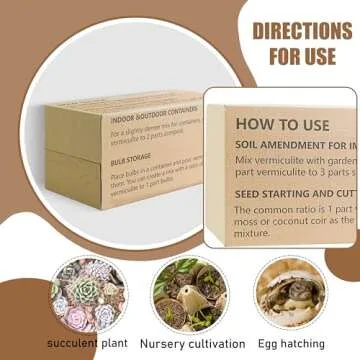 12QT Organic Vermiculite for Plants and Gardening