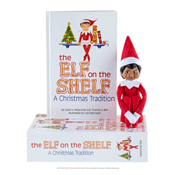 The Elf on the Shelf: A Christmas Tradition - Girl Scout Elf with Brown Eyes - Includes Artfully Ill...