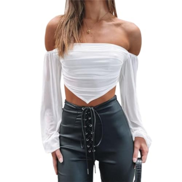 Stylish Avanova Off Shoulder Crop Top for Trendy Women