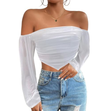 Stylish Avanova Off Shoulder Crop Top for Trendy Women