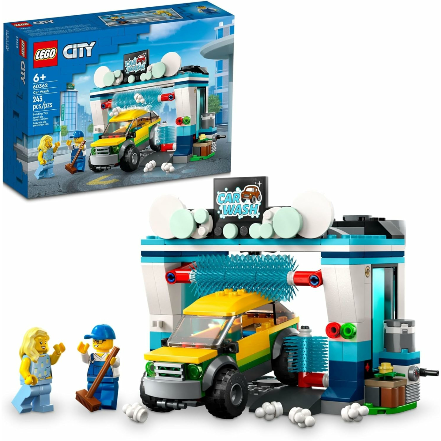 LEGO City Car Wash 60362 Fun Toy Set for Kids