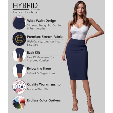 Stylish Women's Premium Pencil Skirt - Hybrid & Company