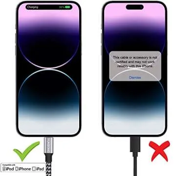 Durable 6FT YUNSONG iPhone Charger 3-Pack - Fast Charge