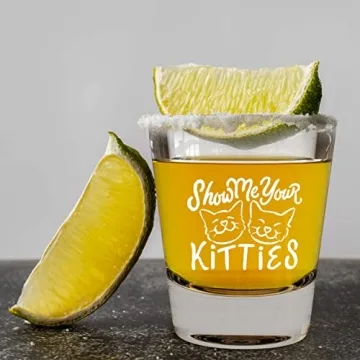 LitGifts Funny Cat Shot Glass for Cat Lovers, Gifts Galore