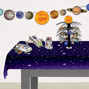 Beistle Starry Night Tablecover – Cosmic Party Essential