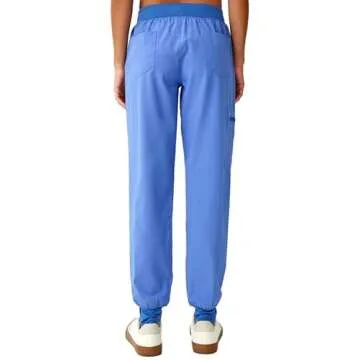 floralhue Women's Scrubs - Stretchy 5 Pocket Cargo Pants