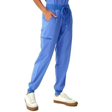 floralhue Women's Scrubs - Stretchy 5 Pocket Cargo Pants