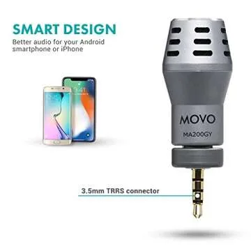 Movo MA200 Compact External Microphone for iPhones