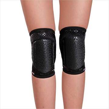 Wild Black Grip Knee Pads for Dance Enthusiasts