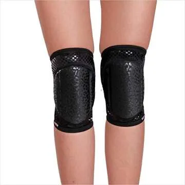 Wild Black Grip Knee Pads for Dance Enthusiasts